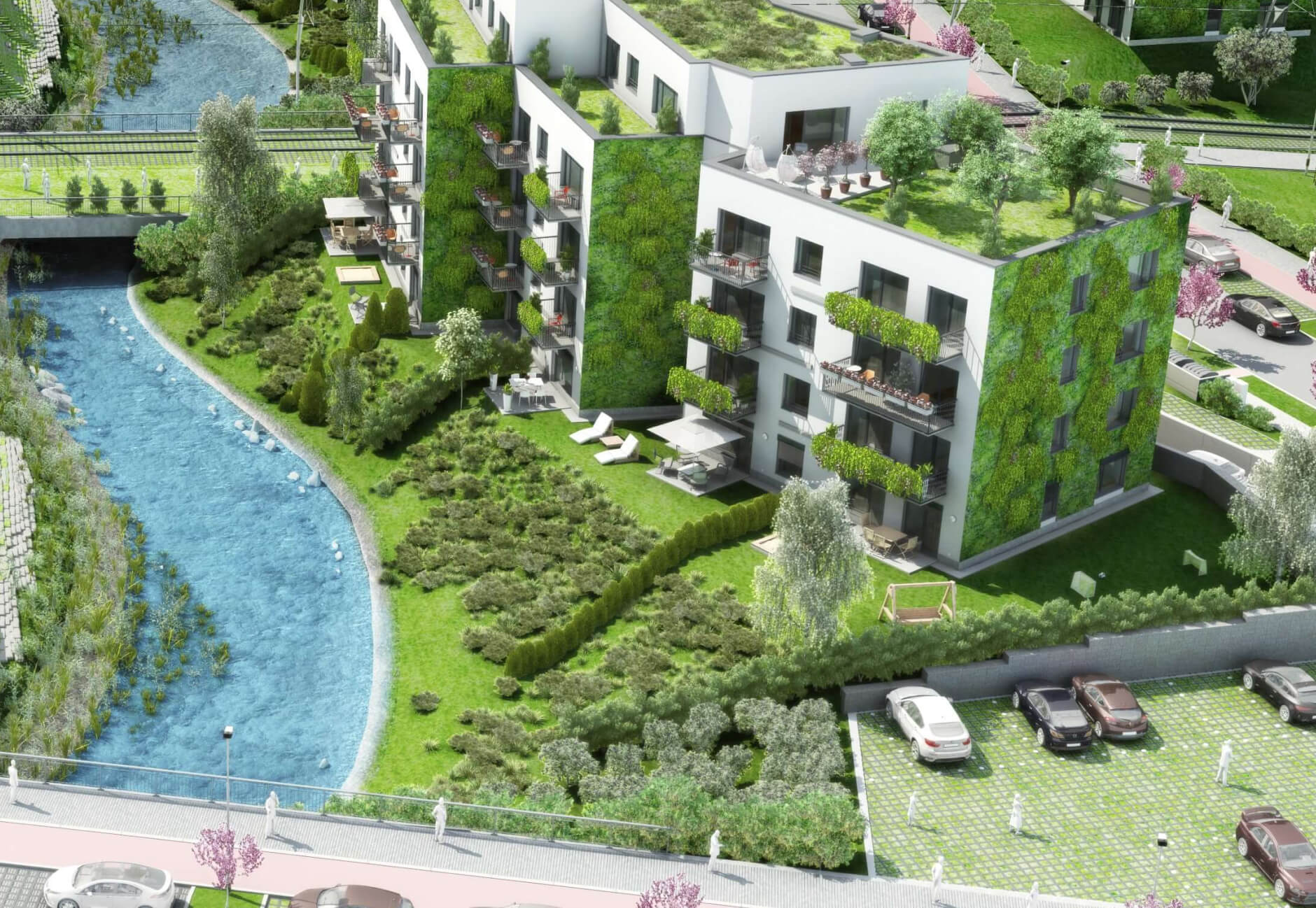 Sustainable Green Building with Water Management
